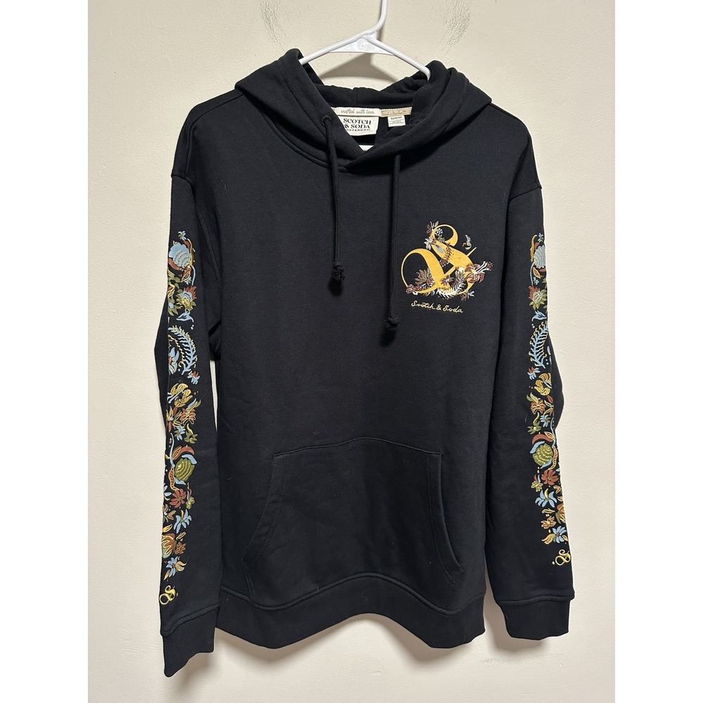 Scotch & Soda Amsterdam Men's Sweatshirt Sz Large Embroidered Logo Pullover - Picture 3 of 7